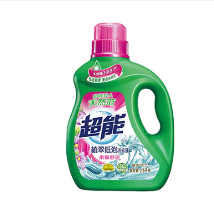 超能柔顺低泡植萃洗衣液