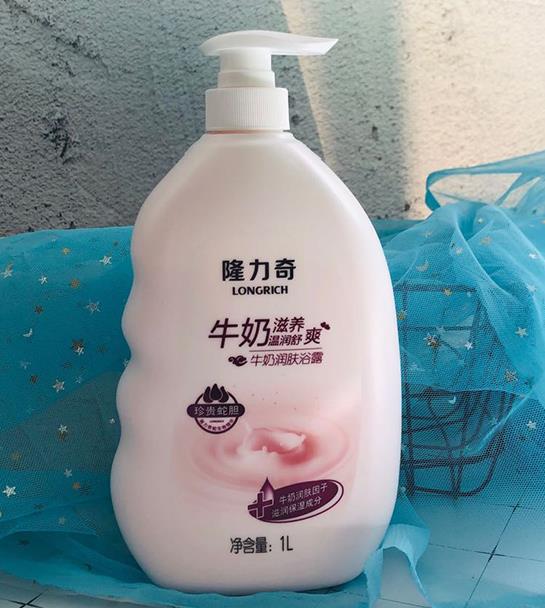 隆力奇牛奶润肤沐浴露1L